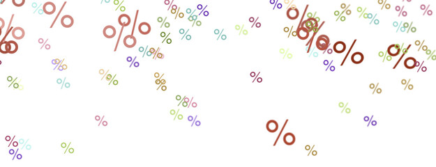 3d Sales icons floating in the air 3D rendering