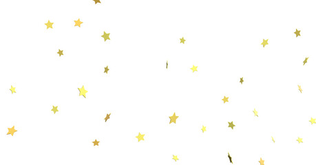 XMAS stars. Confetti celebration, Falling golden abstract decoration for party, birthday celebrate,