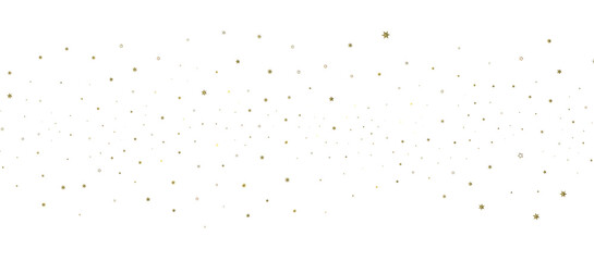 XMAS Holiday golden decoration, glitter frame isolated -