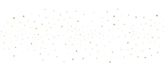 XMAS stars. Confetti celebration, Falling golden abstract decoration for party, birthday celebrate,