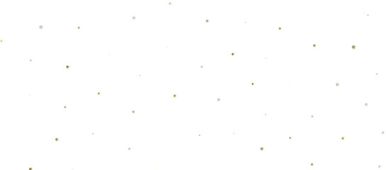 XMAS Stars - stars. Confetti celebration, Falling golden abstract decoration for party, birthday celebrate, 3D PNG