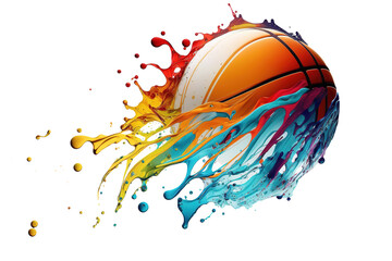 basket ball colourful