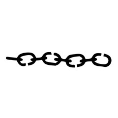 Fototapeta premium Chain icon vector isolated.