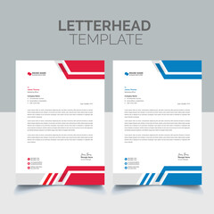 Modern Creative & Clean business style letterhead bundle of your corporate project design.set to print with vector corporate letterhead  template