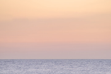 Naklejka premium Background with sea on the sunset, space for text