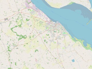 North East Lincolnshire, England - Great Britain. OSM. No legend
