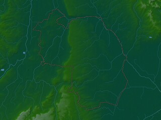 North Kesteven, England - Great Britain. Physical. No legend