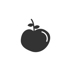 Hand drawn apple vector icon. Apple flat sign design. Apple symbol pictogram. UX UI icon