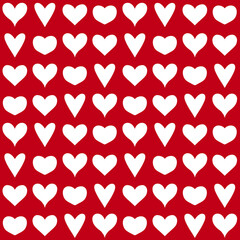 Seamless Pattern Hearts