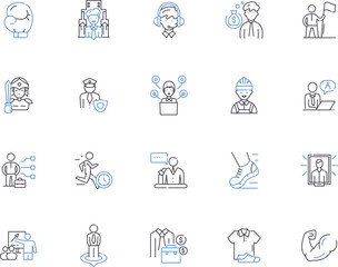 Men culture outline icons collection. Masculinity, Tradition, Identity, Values, Rites, Practices, Habits vector and illustration concept set. Beliefs, Family, Customs linear signs