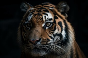 Fototapeta na wymiar Tiger, Zoo, Raubkatze, Dschungel, Asien, Indien. Generative AI