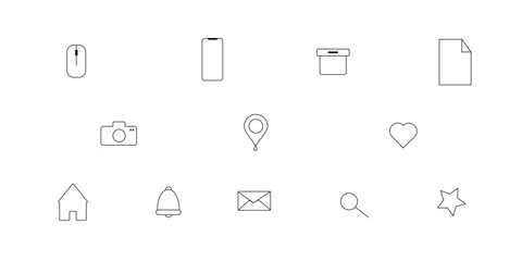set of icons for web