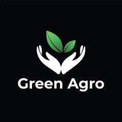 Green agro modern logo design