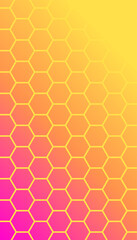 Abstract art background vector with bee honeycomb colored. Color wallpaper.