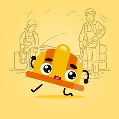 Helmet Character Representated for Labor/Labour Workers