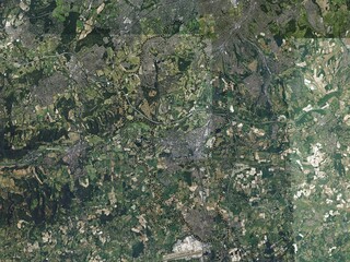 Reigate and Banstead, England - Great Britain. High-res satellite. No legend
