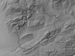 Ribble Valley, England - Great Britain. Grayscale. No legend