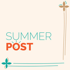 Instagram post summer edition card