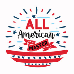 All American Family SVG design
