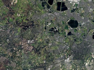 Runnymede, England - Great Britain. High-res satellite. No legend