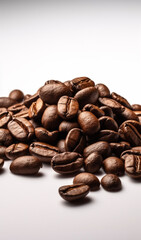 Fototapeta premium Coffeebeans on a white background