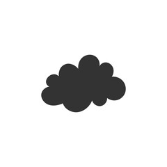 Hand drawn rain vector icon. Cloud flat sign design. Rainy cloud vector symbol pictogram. Rainfall icon. UX UI icon
