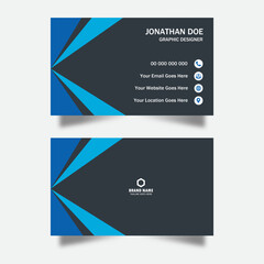 Professional Business card design and modern visiting card template.