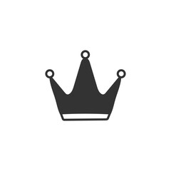 Hand drawn king crown vector icon. Prince crown flat sign design. Queen crown icon. VIP. Crown symbol pictogram. UX UI icon