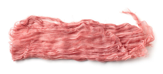 crumpled cotton napkin