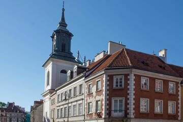 Obraz premium Image of St Hyacinth church in Feta street, Warsaw, Poland