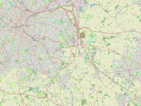 Solihull, England - Great Britain. OSM. No legend