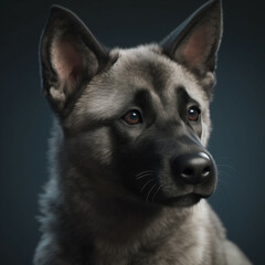 Preciosa imagen de vivos colores de tus compañeros mas fieles, los animales, disfruta de ella y de su tierna mirada