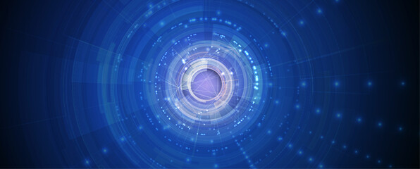 Neural network concept. Connected cells with links. High technology process. Abstract background