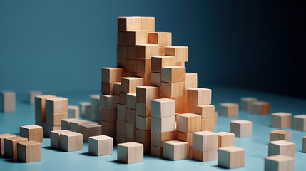 Business growth, development plan concept and business analytics background. Generative Ai