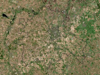 South Cambridgeshire, England - Great Britain. Low-res satellite. No legend