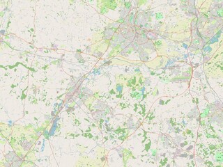 South Derbyshire, England - Great Britain. OSM. No legend