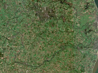 South Norfolk, England - Great Britain. Low-res satellite. No legend