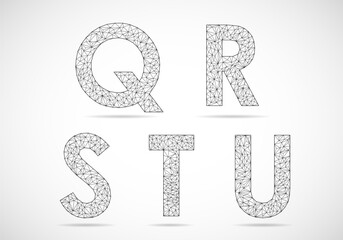 Geometric polygonal alphabet