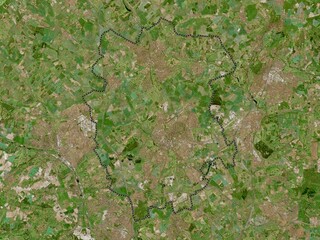 St Albans, England - Great Britain. High-res satellite. No legend