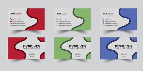 Business card design free Free vector elegant business card modern and clean professional business card template 