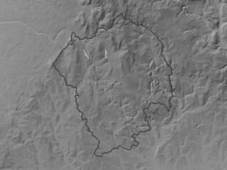 Staffordshire Moorlands, England - Great Britain. Grayscale. No legend