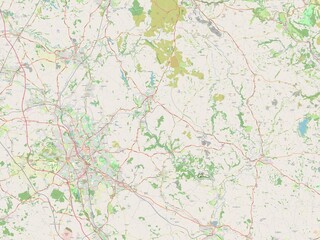 Obraz na płótnie Canvas Staffordshire Moorlands, England - Great Britain. OSM. No legend