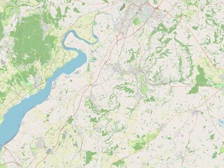 Fototapeta premium Stroud, England - Great Britain. OSM. No legend