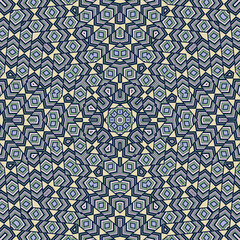 Delicate mosaic repeated pattern vector design. Exotic bandana motif. Stylized