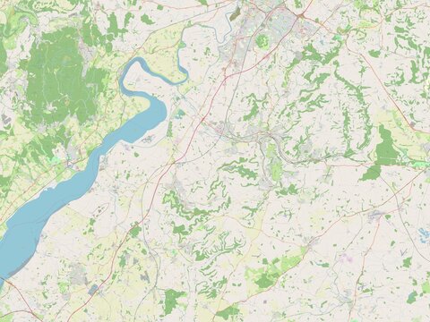 Stroud, England - Great Britain. OSM. No legend