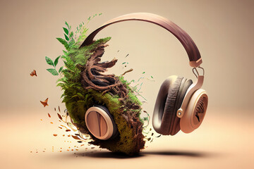 Concept of the tranquility and sounds of nature
