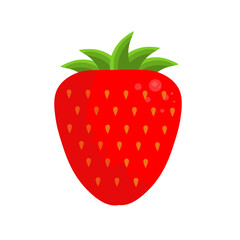 strawberry isolated on white background