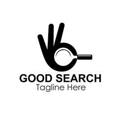 good search logo design concept 