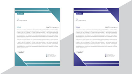 Modern Medical Doctor Healthcare letterhead Design Template. Corporate modern letterhead design Set. doctor letterhead. medical letterhead.