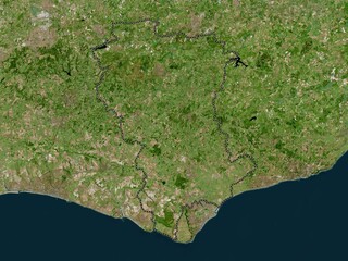 Wealden, England - Great Britain. High-res satellite. No legend